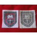 RHODESIAN ARMY - FACING PAIR PRINTED SHOULDER PATCHES - UNUSED    (8134)