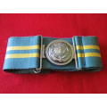 RHODESIAN INTELLIGENCE CORPS. STABLE BELT - STAMPED REUTELER - SIZE M - MAX LENGTH 87cm/34`   (8387)