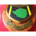RHODESIA BSAP - PRAW PLAQUE - TOP SCROLL FOR PILOTS NAME REMOVED - SCARCE     (8413)