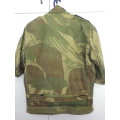 RHODESIAN ARMY JACKET MODIFIED TO BUNNY - SLEEVES CUT OFF, AS USED - SOME FREYING/MINOR HOLE (8437)
