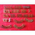 BRITISH ARMY- LOT SHOULDER TITLES - SEE PICS FOR QUANTITY AND QUALITY (8502)