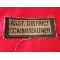 RHODESIA - INTERNAL AFFAIRS ASSISTANT DISTRICT COMMISSIONER CHEST TITLE - MERROWED - SCARCE (8532)