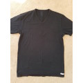 Men's Branded "Calvin Klein" Black V Neck TShirt / Size: M / In Excellent Condition! Bargain Bid!