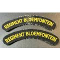 SADF - Regiment Bloemfontein Shoulder Titles