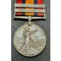 Boer War - Full Size Queen South Africa (QSA) Medal:463 PTE E.E Mcartney Frontier Lt Horse