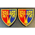 SADF - SWA 101 Workshop Grootfontein Cloth Badges ( Rugby Jersey Badges )