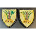 SADF - SWA Sector 10 Training Unit Cloth Badges ( Rugby Jersey Badge )