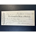 Bank of Scotland Cheque from 1871