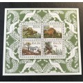 Dinosaur stamp sheet