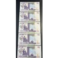 Kenya 100 Shilling x 5.