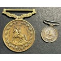 SADF - Full Size De Wet Medal with Miniature