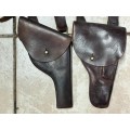 Pair of Leather Gun Holders with Straps