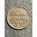 France 2 nd Republic 1848 1 cent