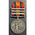 Full Size Queen South Africa Medal (QSA) To: Q.M Serjt A Burrows C.M.S.C