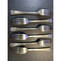 Argyle Plated Table Forks x 6