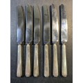Joseph Rodgers & Sons plated Knifes x 6