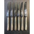 Joseph Rodgers & Sons plated Knifes x 6