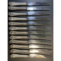 John Sanderson Table Knifes  x 12