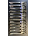 Argyle plated silver forks x 12