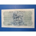MH de Kock 1 Pound note - 1955