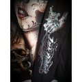 Sugar Skull Lady Unisex Long Sleeve Shirt, Skeleton Day Of The Dead Design Top ~ XXXLARGE ~