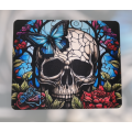Skull Stained Glass Effect Square Mousepad