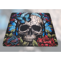 Skull Stained Glass Effect Square Mousepad