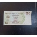32 x 500 Zimbabwe Dollar Notes 2007
