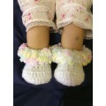 Crocheted Baby Shoes & Beanie Set (0-3 Months)