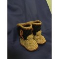 Crocheted Baby Boy Cowboy Photo Prop - Cowboy Hat, Chaps & Boots Set