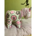 Crocheted Soft Toy - Fatty Lumpy African Flower Pony.
