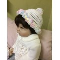 Crocheted Baby Shoes & Beanie Set (0-3 Months)