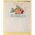 'Full of Bubbles'  Burp Nappy (Spoegdoek)