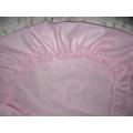 COT FITTED SHEET - 60X120CM - PINK