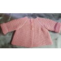 KNITTED BABY ROMPER AND JACKET SET - NEWBORN TO 2 MONTHS+