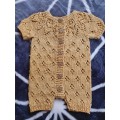 KNITTED BABY ROMPER AND BOOTIES - NEWBORN TO 2 MONTHS+