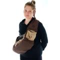 Chelino Multi-Position Padded Baby Sling / Carrier - Brown / Beige - 2 on Auction