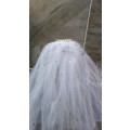 Bridal Veil, White, Mid-Length