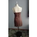 Ladies Summer Dress, Brown, Size 28