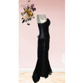 Matric gown. High Slit Skirt and Corset Top. Velvet Size 32/34 Evening Dress
