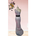 Evening Dress, Matric Dress, Formal dress, Long dress, Purple Glitter, Large