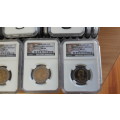 Mandela 90th Birthday R5 NGC graded, NEW LABEL, MS66, R5, 50 x bid per coin.  ***High grade***