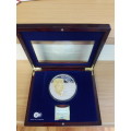 1Kilo PURE SILVER Mandela Robben Island medal,  please see all pictures.