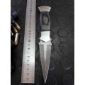Handmade DAMASCUS steel Dagger with Wooden handle scales.  R1 start, No reserve auction.