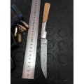 Handmade DAMASCUS  Folding Knife. Please study pictures for detail. Crazy R1 start, No reserve.