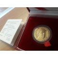 1/4 OZ Pure Gold (999,9) Education for all Nelson Mandela, only 2000 minted.