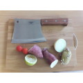 Meat Cleaver Bentley, Stainless Steel, Durable and made with one piece steel blade and WOODEN handle