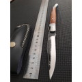 HANDMADE Black Ops, 1095 HIGH Carbon High quality steel folding knife with WOODEN handle scales.