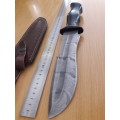 Handmade DAMASCUS Steel Hunting Knife with Wooden handle scales. NEW DESIGN !!!!!