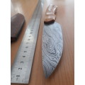 Handmade DAMASCUS Steel Hunting Knife with Wooden handle scales. NEW DESIGN !!!!!